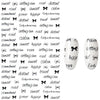 Inscriptions Nail Sticker English Words Letters Sentences Design Nail Art Decorations Manicure Designer Stickers for Nails