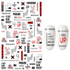Inscriptions Nail Sticker English Words Letters Sentences Design Nail Art Decorations Manicure Designer Stickers for Nails