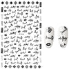 Inscriptions Nail Sticker English Words Letters Sentences Design Nail Art Decorations Manicure Designer Stickers for Nails