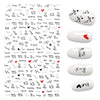 Inscriptions Nail Sticker English Words Letters Sentences Design Nail Art Decorations Manicure Designer Stickers for Nails