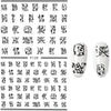 Inscriptions Nail Sticker English Words Letters Sentences Design Nail Art Decorations Manicure Designer Stickers for Nails