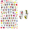 Inscriptions Nail Sticker English Words Letters Sentences Design Nail Art Decorations Manicure Designer Stickers for Nails