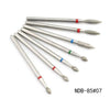 7 PCs Nail Art Silver Tungsten Steel Diamond Grinding Head Nail Art Grinding Head Manicure Implement Nail Tools Accessories