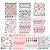 4/10Pcs Poker Nail Art Stickers Green leaf Playing Cards Flower Self-adhesive DIY Nail Decals Manicure Decorations Accessories