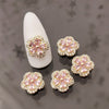 5pcs/lot Korea luxury Zircon Nail Art Parts Alloy Kawaii Accessories Glitter Rhinestone Decoration Charm Nail Material Supplies