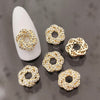5pcs/lot Korea luxury Zircon Nail Art Parts Alloy Kawaii Accessories Glitter Rhinestone Decoration Charm Nail Material Supplies