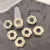 5pcs/lot Korea luxury Zircon Nail Art Parts Alloy Kawaii Accessories Glitter Rhinestone Decoration Charm Nail Material Supplies