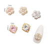 5pcs/lot Korea luxury Zircon Nail Art Parts Alloy Kawaii Accessories Glitter Rhinestone Decoration Charm Nail Material Supplies