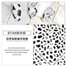 White black cow sticker for nail art decoration girls nail tip strip self adhesive slider nail art accessories