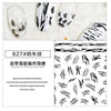 White black cow sticker for nail art decoration girls nail tip strip self adhesive slider nail art accessories