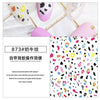 White black cow sticker for nail art decoration girls nail tip strip self adhesive slider nail art accessories