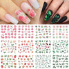 12pcs Fall Gold Leaves Nail Stickers Sliders for Manicure Maple Leaf Nail Art Water Decals Foil Autumn Decorations