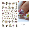 1pcs Maple Leaf Nail Stickers Decals Gold Fall Leaves Flowers Sliders Nail Art Decorations Design Autumn Manicure