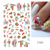 1pcs Maple Leaf Nail Stickers Decals Gold Fall Leaves Flowers Sliders Nail Art Decorations Design Autumn Manicure