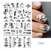 1pcs Maple Leaf Nail Stickers Decals Gold Fall Leaves Flowers Sliders Nail Art Decorations Design Autumn Manicure