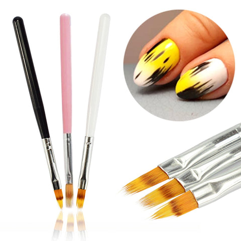 1pcs Nail Art Brush Gel Brush For Nail Art Ombre Soft Gradient Brush For Manicure Nail Polish Drawing Painting Decor Pen