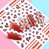 1pcs Popular Leopard 3D Sliders For Nail Art Decorations Cute Animal Print Sticker Decal Polish Manicure Tattoo Tips