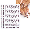 1pcs Popular Leopard 3D Sliders For Nail Art Decorations Cute Animal Print Sticker Decal Polish Manicure Tattoo Tips