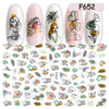 1pcs Popular Leopard 3D Sliders For Nail Art Decorations Cute Animal Print Sticker Decal Polish Manicure Tattoo Tips