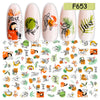 1pcs Popular Leopard 3D Sliders For Nail Art Decorations Cute Animal Print Sticker Decal Polish Manicure Tattoo Tips