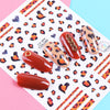 1pcs Popular Leopard 3D Sliders For Nail Art Decorations Cute Animal Print Sticker Decal Polish Manicure Tattoo Tips