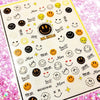 Cartoon Smiling face 3D Back glue Nail decal Nail sticker Nail decoration Nail art Nail ornament