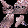 UR SUGAR Reflective Gel Nail Polish 7.5ml Blue Glitter Semi Permanent Gel Varnish Soak Off UV LED Lamp Nail Gel Polish Top Coat