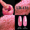 UR SUGAR Reflective Gel Nail Polish 7.5ml Blue Glitter Semi Permanent Gel Varnish Soak Off UV LED Lamp Nail Gel Polish Top Coat