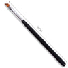 1pcs French Tip Nail Brush Black Handle Design Half Moon Shape Acrylic UV Gel Drawing Painting Pen Manicure Nail Art Tool