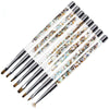 Nail Art Crystal Pens Sequin Bar Nail Brush Set Acrylic Nail Art UV Gel Carving Brush Glitter Pen Beauty Manicure Brush