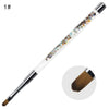 Nail Art Crystal Pens Sequin Bar Nail Brush Set Acrylic Nail Art UV Gel Carving Brush Glitter Pen Beauty Manicure Brush