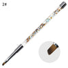 Nail Art Crystal Pens Sequin Bar Nail Brush Set Acrylic Nail Art UV Gel Carving Brush Glitter Pen Beauty Manicure Brush