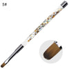 Nail Art Crystal Pens Sequin Bar Nail Brush Set Acrylic Nail Art UV Gel Carving Brush Glitter Pen Beauty Manicure Brush