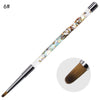 Nail Art Crystal Pens Sequin Bar Nail Brush Set Acrylic Nail Art UV Gel Carving Brush Glitter Pen Beauty Manicure Brush