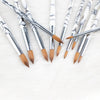 30% Alloy Aluminum Kolinsky Acrylic Nail Brushes Nail Art Tool Nail Polish Brush Set Painting Pen For Gel Builder
