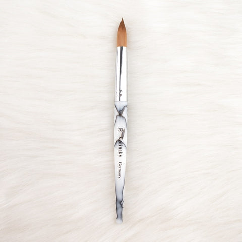 30% Alloy Aluminum Kolinsky Acrylic Nail Brushes Nail Art Tool Nail Polish Brush Set Painting Pen For Gel Builder