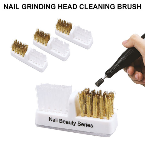 1Pc Nail Drill Manicure Brushes For Nail Accessories  Cleaning Brush Cleaner Nail Drill Bit Clean Tool Copper Wire Drill Brush