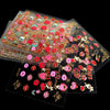 30PC 3D Bronzing Nail Sticker Flower Love Fruit Cake Red Lips Valentine's Day Style DIY Nail Art Applique Decoration Accessories