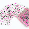 30PC 3D Bronzing Nail Sticker Flower Love Fruit Cake Red Lips Valentine's Day Style DIY Nail Art Applique Decoration Accessories