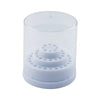 48 Holes Nail Art Drill Bits Container Holder Stand Empty Storage Box Display Manicure Polish Tools Accessories Acrylic Cover