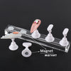 5pcs Magnetic Nail Holder Practice Training Display Stand Plastic Rack False Nail Art Tips Accessory Manicure Salon Tools