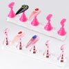 5pcs Magnetic Nail Holder Practice Training Display Stand Plastic Rack False Nail Art Tips Accessory Manicure Salon Tools