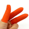 Nail Art Latex Rubber Finger Cots Protector Gloves Nails Tools for Women Girls Beauty Accessories Dust Fast White Orange 100PCS