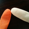 Nail Art Latex Rubber Finger Cots Protector Gloves Nails Tools for Women Girls Beauty Accessories Dust Fast White Orange 100PCS