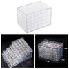 120 Grids False Nail Tips Art Accessories Tools Bead Storage Box Container DIY Craft Display Stand Transparent Practice Showing