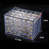 120 Grids False Nail Tips Art Accessories Tools Bead Storage Box Container DIY Craft Display Stand Transparent Practice Showing