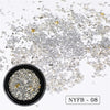 Nail Art Accessories Stud Glitter Rhinestone Crystal Gem Bead 3D Tips DIY Design Decoration Acrylic UV Gel Manicure Tools