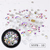 Nail Art Accessories Stud Glitter Rhinestone Crystal Gem Bead 3D Tips DIY Design Decoration Acrylic UV Gel Manicure Tools