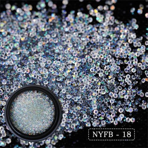Nail Art Accessories Stud Glitter Rhinestone Crystal Gem Bead 3D Tips DIY Design Decoration Acrylic UV Gel Manicure Tools