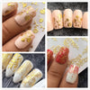 20 Sheets Gold 3d Nail Art Stickers Hollow Decals Mixed Designs Adhesive Flower Nail Tips Decorations Salon Accessory